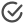 Circle checkmark icon on black background.